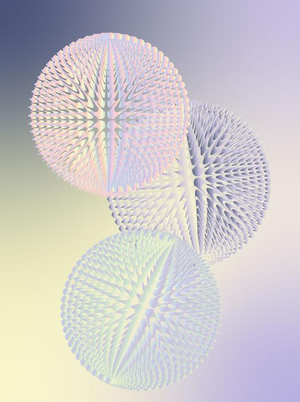 Gradient Crystal Spheres